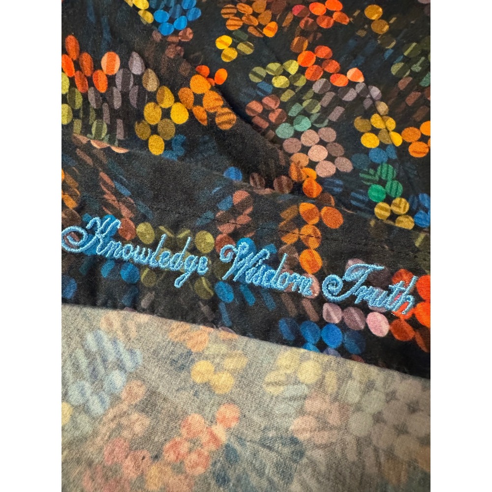 Robert Graham Shirt 1XL Flip Cuff Multicolor Abstract Dot Cotton Button Front - Picture 10 of 12